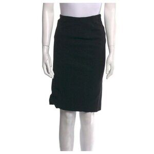 Dolce & Gabbana Black Zip Skirt – Size M – Wool Blend‎ – Tailored Fit
